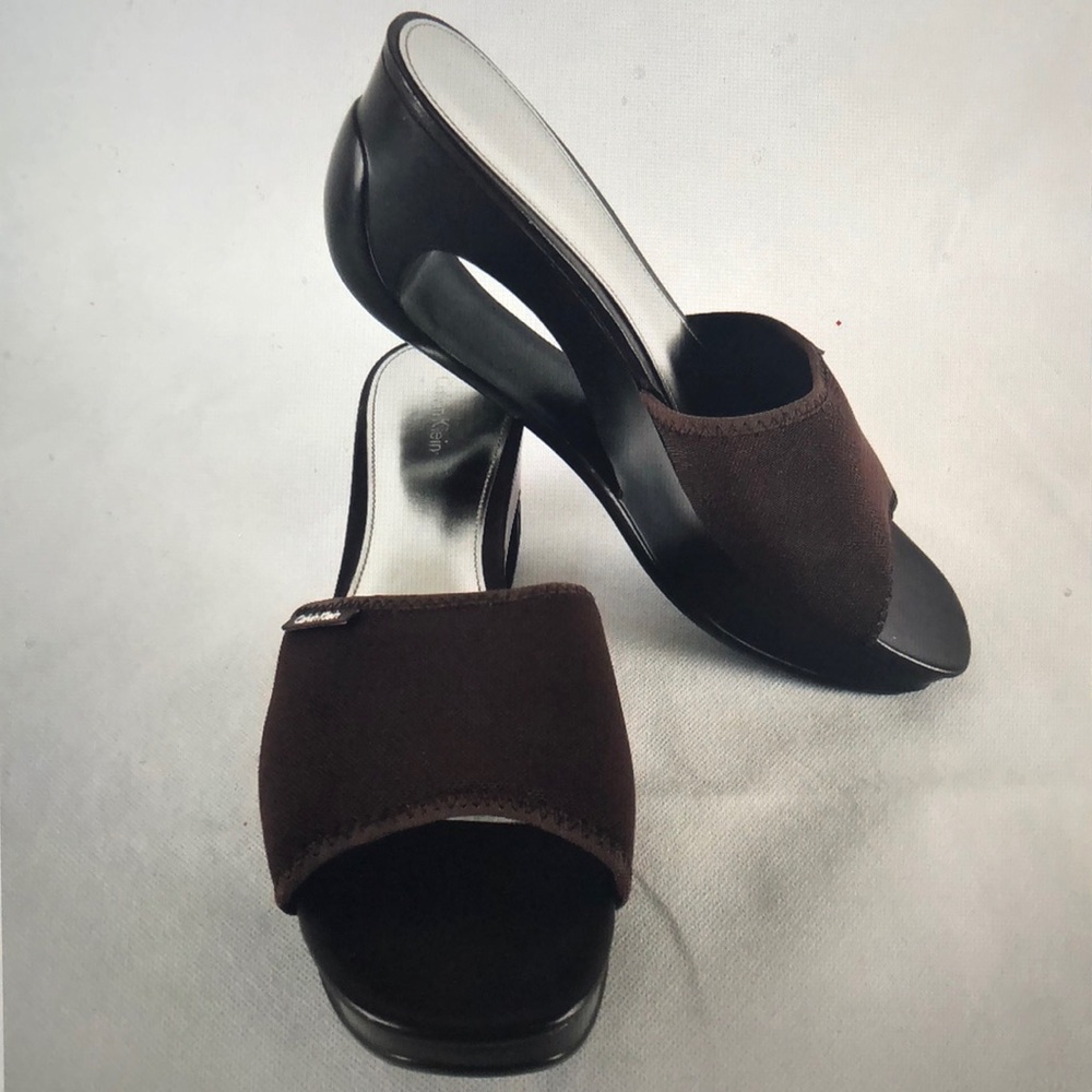 Calvin Klein wedge cut out sandals